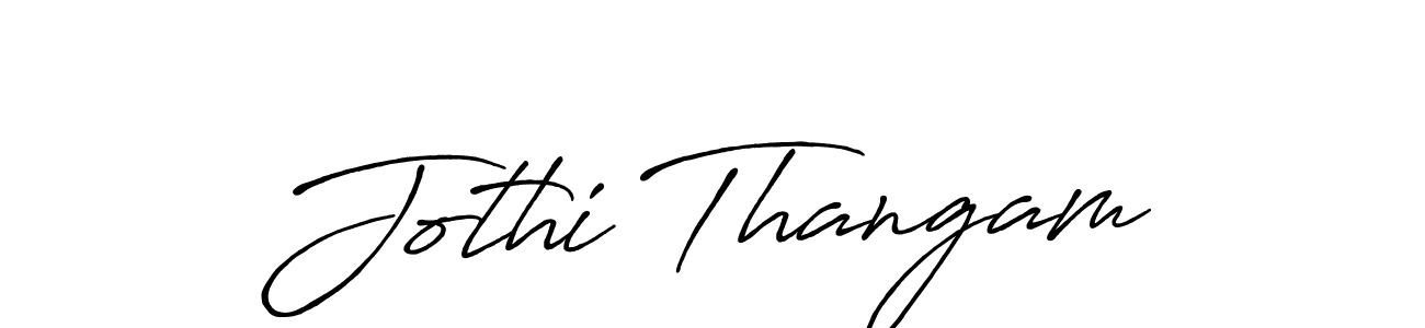 Use a signature maker to create a handwritten signature online. With this signature software, you can design (Antro_Vectra_Bolder) your own signature for name Jothi Thangam. Jothi Thangam signature style 7 images and pictures png