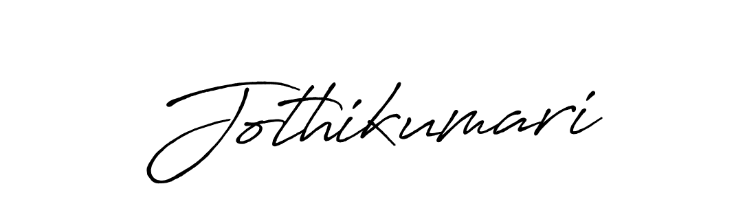 Make a beautiful signature design for name Jothikumari. With this signature (Antro_Vectra_Bolder) style, you can create a handwritten signature for free. Jothikumari signature style 7 images and pictures png