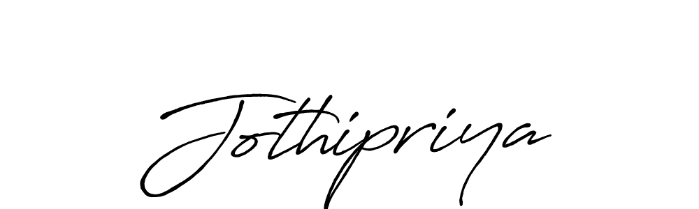 How to make Jothipriya name signature. Use Antro_Vectra_Bolder style for creating short signs online. This is the latest handwritten sign. Jothipriya signature style 7 images and pictures png