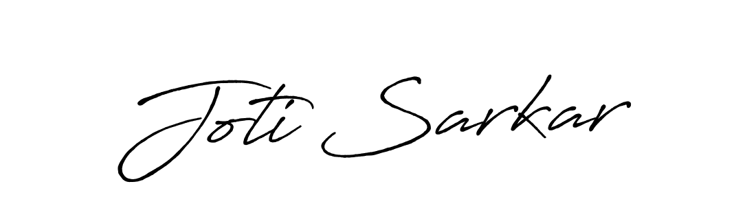 Create a beautiful signature design for name Joti Sarkar. With this signature (Antro_Vectra_Bolder) fonts, you can make a handwritten signature for free. Joti Sarkar signature style 7 images and pictures png