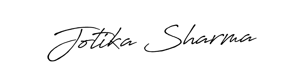 Use a signature maker to create a handwritten signature online. With this signature software, you can design (Antro_Vectra_Bolder) your own signature for name Jotika Sharma. Jotika Sharma signature style 7 images and pictures png