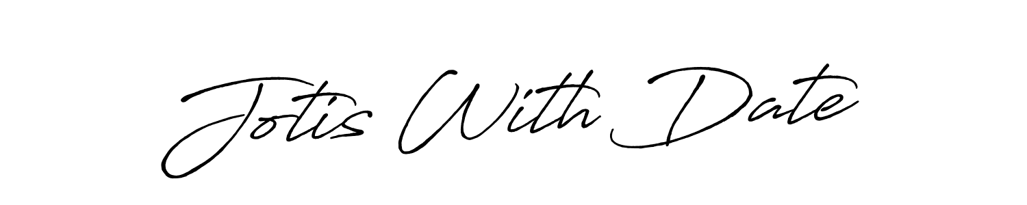 if you are searching for the best signature style for your name Jotis With Date. so please give up your signature search. here we have designed multiple signature styles  using Antro_Vectra_Bolder. Jotis With Date signature style 7 images and pictures png