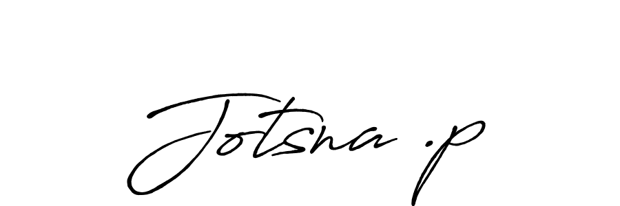 Jotsna .p stylish signature style. Best Handwritten Sign (Antro_Vectra_Bolder) for my name. Handwritten Signature Collection Ideas for my name Jotsna .p. Jotsna .p signature style 7 images and pictures png