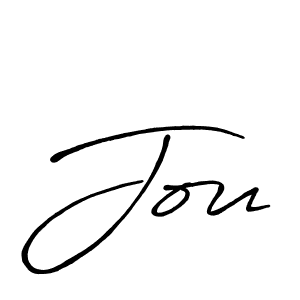 It looks lik you need a new signature style for name Jou. Design unique handwritten (Antro_Vectra_Bolder) signature with our free signature maker in just a few clicks. Jou signature style 7 images and pictures png