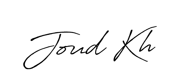 Design your own signature with our free online signature maker. With this signature software, you can create a handwritten (Antro_Vectra_Bolder) signature for name Joud Kh. Joud Kh signature style 7 images and pictures png