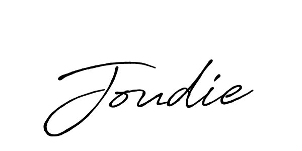 How to make Joudie name signature. Use Antro_Vectra_Bolder style for creating short signs online. This is the latest handwritten sign. Joudie signature style 7 images and pictures png