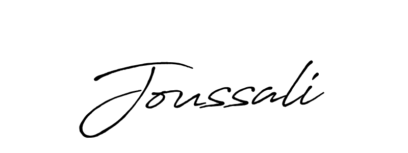 Make a beautiful signature design for name Joussali. With this signature (Antro_Vectra_Bolder) style, you can create a handwritten signature for free. Joussali signature style 7 images and pictures png