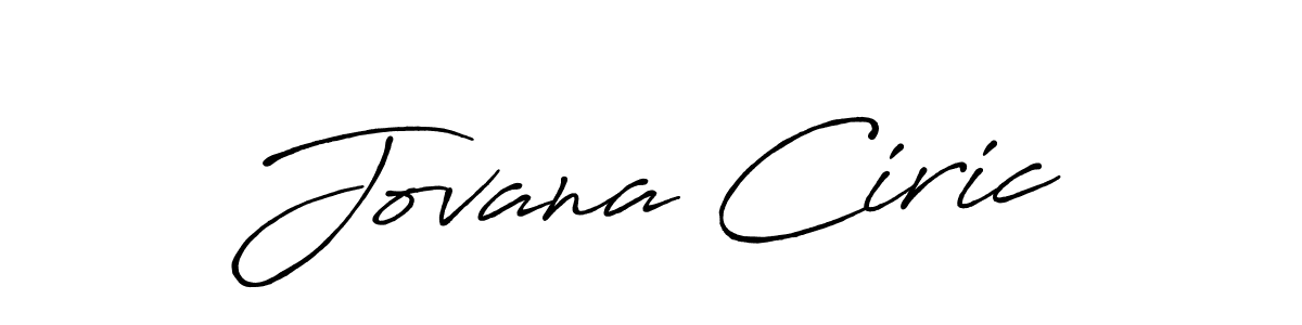 Also You can easily find your signature by using the search form. We will create Jovana Ciric name handwritten signature images for you free of cost using Antro_Vectra_Bolder sign style. Jovana Ciric signature style 7 images and pictures png