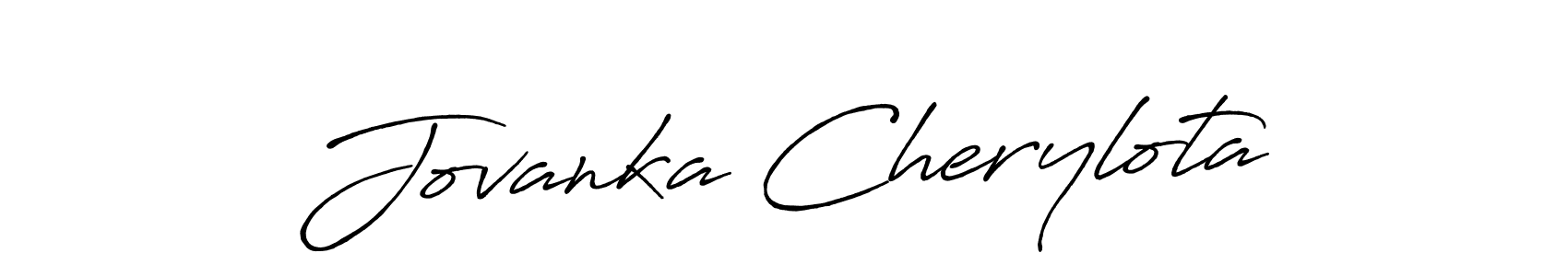 Also we have Jovanka Cherylota name is the best signature style. Create professional handwritten signature collection using Antro_Vectra_Bolder autograph style. Jovanka Cherylota signature style 7 images and pictures png