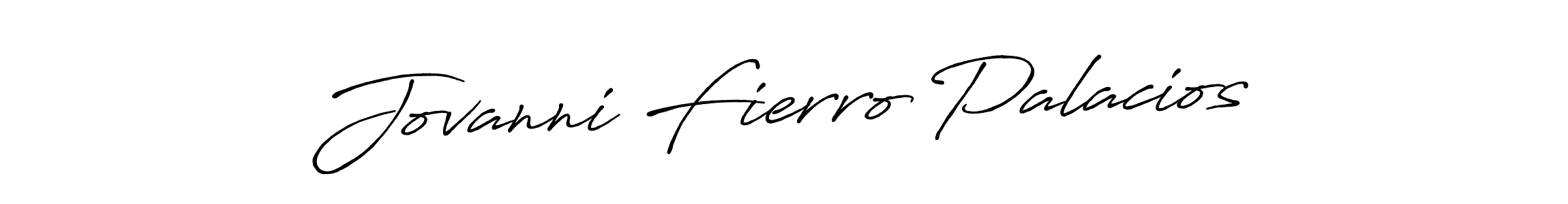 Design your own signature with our free online signature maker. With this signature software, you can create a handwritten (Antro_Vectra_Bolder) signature for name Jovanni Fierro Palacios. Jovanni Fierro Palacios signature style 7 images and pictures png