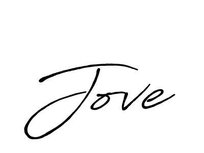 Make a beautiful signature design for name Jove. With this signature (Antro_Vectra_Bolder) style, you can create a handwritten signature for free. Jove signature style 7 images and pictures png