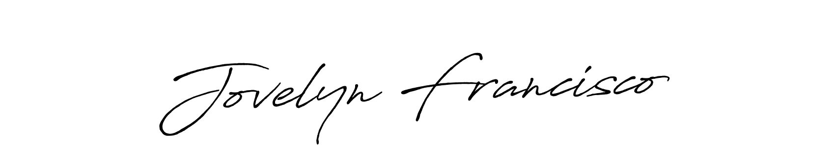 You should practise on your own different ways (Antro_Vectra_Bolder) to write your name (Jovelyn Francisco) in signature. don't let someone else do it for you. Jovelyn Francisco signature style 7 images and pictures png