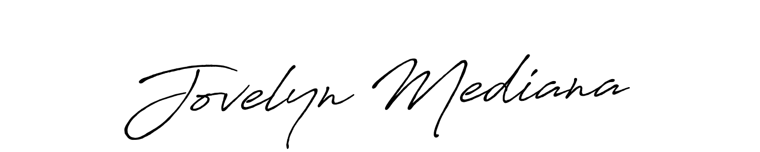 Similarly Antro_Vectra_Bolder is the best handwritten signature design. Signature creator online .You can use it as an online autograph creator for name Jovelyn Mediana. Jovelyn Mediana signature style 7 images and pictures png