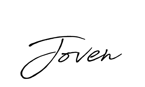 if you are searching for the best signature style for your name Joven. so please give up your signature search. here we have designed multiple signature styles  using Antro_Vectra_Bolder. Joven signature style 7 images and pictures png