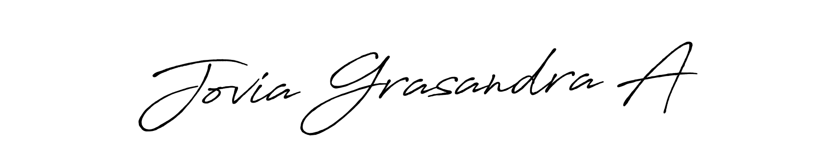 Use a signature maker to create a handwritten signature online. With this signature software, you can design (Antro_Vectra_Bolder) your own signature for name Jovia Grasandra A. Jovia Grasandra A signature style 7 images and pictures png