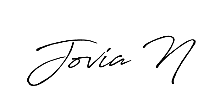 Also You can easily find your signature by using the search form. We will create Jovia N name handwritten signature images for you free of cost using Antro_Vectra_Bolder sign style. Jovia N signature style 7 images and pictures png
