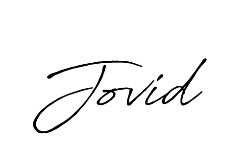 Make a beautiful signature design for name Jovid. With this signature (Antro_Vectra_Bolder) style, you can create a handwritten signature for free. Jovid signature style 7 images and pictures png