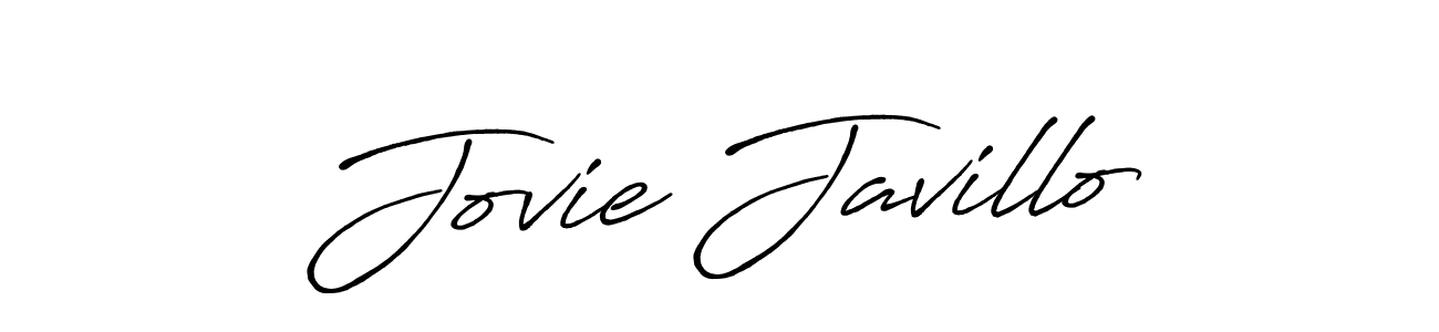 Design your own signature with our free online signature maker. With this signature software, you can create a handwritten (Antro_Vectra_Bolder) signature for name Jovie Javillo. Jovie Javillo signature style 7 images and pictures png
