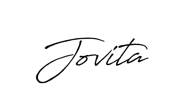 How to make Jovita name signature. Use Antro_Vectra_Bolder style for creating short signs online. This is the latest handwritten sign. Jovita signature style 7 images and pictures png