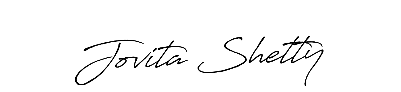 Also You can easily find your signature by using the search form. We will create Jovita Shetty name handwritten signature images for you free of cost using Antro_Vectra_Bolder sign style. Jovita Shetty signature style 7 images and pictures png