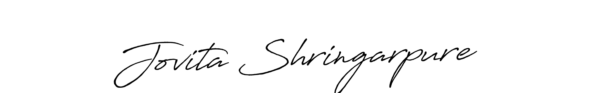 You can use this online signature creator to create a handwritten signature for the name Jovita Shringarpure. This is the best online autograph maker. Jovita Shringarpure signature style 7 images and pictures png