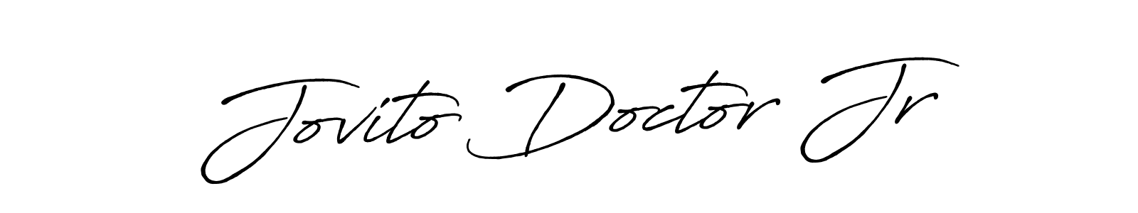 Also You can easily find your signature by using the search form. We will create Jovito Doctor Jr name handwritten signature images for you free of cost using Antro_Vectra_Bolder sign style. Jovito Doctor Jr signature style 7 images and pictures png
