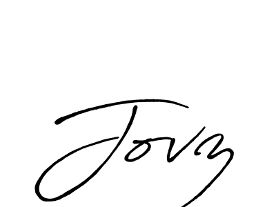 Design your own signature with our free online signature maker. With this signature software, you can create a handwritten (Antro_Vectra_Bolder) signature for name Jovz. Jovz signature style 7 images and pictures png