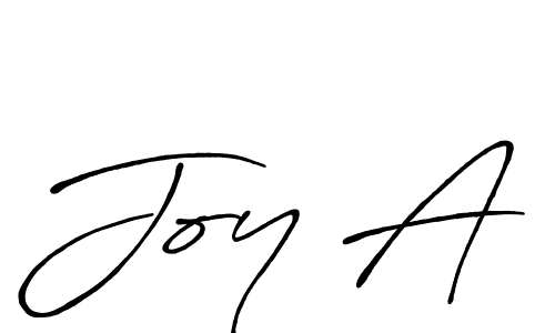 Joy A stylish signature style. Best Handwritten Sign (Antro_Vectra_Bolder) for my name. Handwritten Signature Collection Ideas for my name Joy A. Joy A signature style 7 images and pictures png