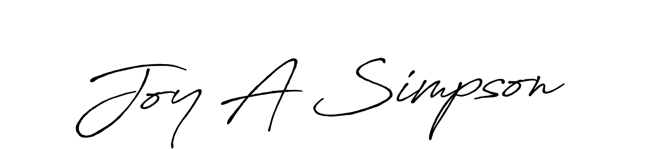 Antro_Vectra_Bolder is a professional signature style that is perfect for those who want to add a touch of class to their signature. It is also a great choice for those who want to make their signature more unique. Get Joy A Simpson name to fancy signature for free. Joy A Simpson signature style 7 images and pictures png