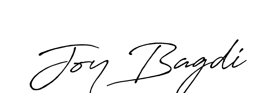 How to make Joy Bagdi name signature. Use Antro_Vectra_Bolder style for creating short signs online. This is the latest handwritten sign. Joy Bagdi signature style 7 images and pictures png