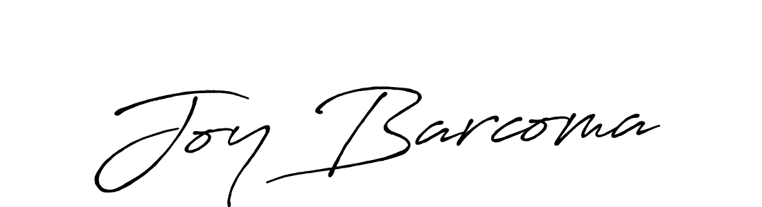 How to make Joy Barcoma signature? Antro_Vectra_Bolder is a professional autograph style. Create handwritten signature for Joy Barcoma name. Joy Barcoma signature style 7 images and pictures png