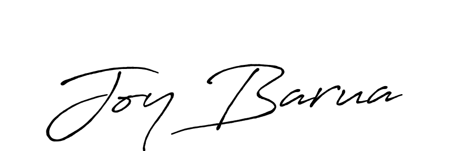 How to make Joy Barua name signature. Use Antro_Vectra_Bolder style for creating short signs online. This is the latest handwritten sign. Joy Barua signature style 7 images and pictures png