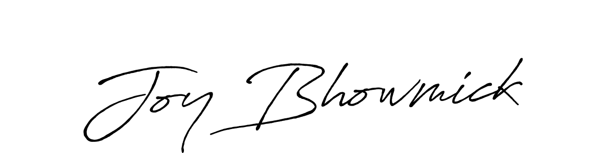 How to make Joy Bhowmick name signature. Use Antro_Vectra_Bolder style for creating short signs online. This is the latest handwritten sign. Joy Bhowmick signature style 7 images and pictures png