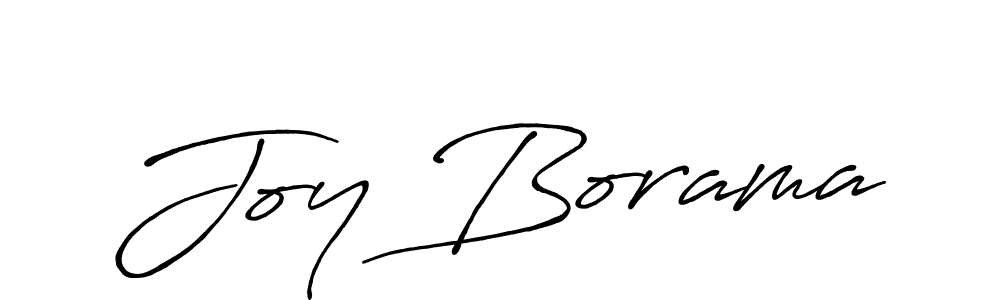 Also we have Joy Borama name is the best signature style. Create professional handwritten signature collection using Antro_Vectra_Bolder autograph style. Joy Borama signature style 7 images and pictures png