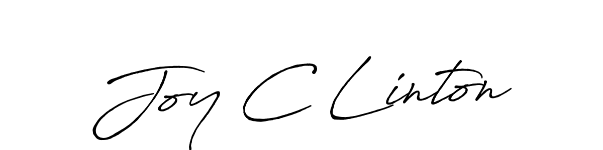 Make a beautiful signature design for name Joy C Linton. With this signature (Antro_Vectra_Bolder) style, you can create a handwritten signature for free. Joy C Linton signature style 7 images and pictures png