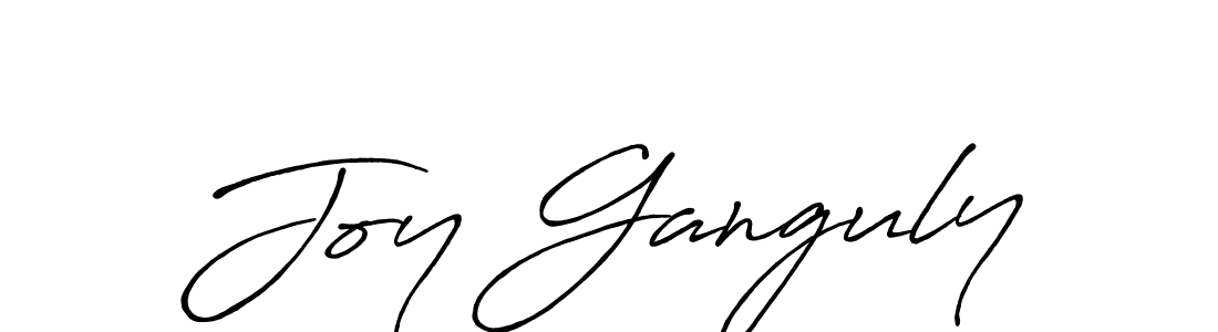 Create a beautiful signature design for name Joy Ganguly. With this signature (Antro_Vectra_Bolder) fonts, you can make a handwritten signature for free. Joy Ganguly signature style 7 images and pictures png