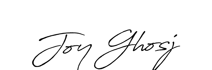 Create a beautiful signature design for name Joy Ghosj. With this signature (Antro_Vectra_Bolder) fonts, you can make a handwritten signature for free. Joy Ghosj signature style 7 images and pictures png