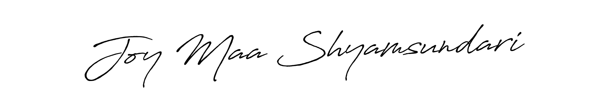 Design your own signature with our free online signature maker. With this signature software, you can create a handwritten (Antro_Vectra_Bolder) signature for name Joy Maa Shyamsundari. Joy Maa Shyamsundari signature style 7 images and pictures png