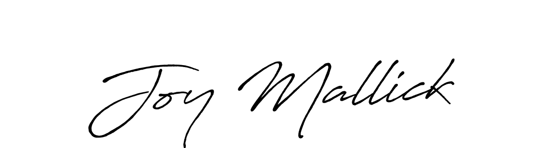 Create a beautiful signature design for name Joy Mallick. With this signature (Antro_Vectra_Bolder) fonts, you can make a handwritten signature for free. Joy Mallick signature style 7 images and pictures png