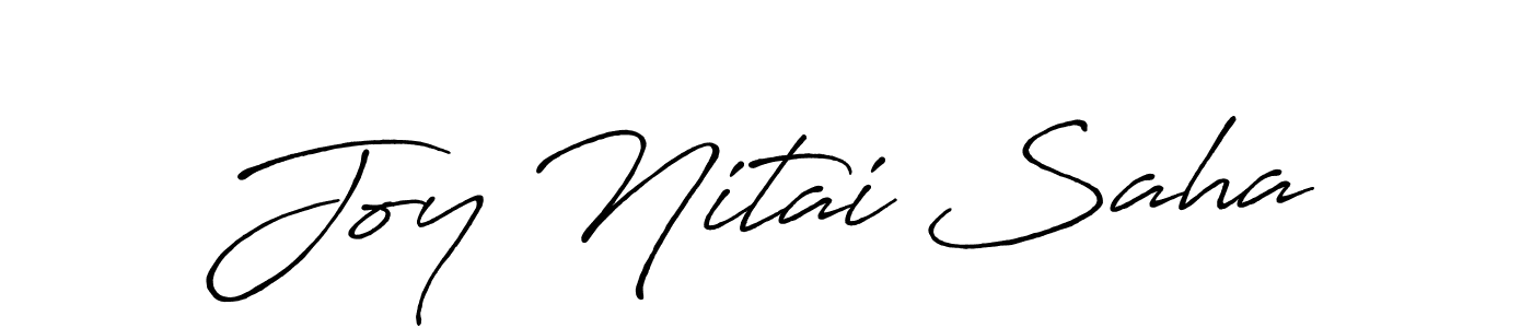 You can use this online signature creator to create a handwritten signature for the name Joy Nitai Saha. This is the best online autograph maker. Joy Nitai Saha signature style 7 images and pictures png