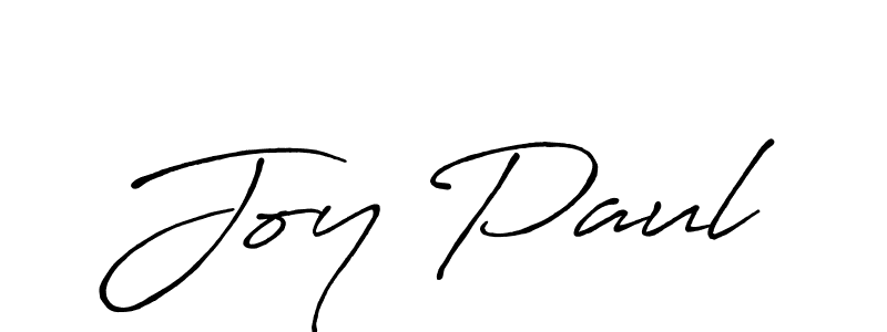 Use a signature maker to create a handwritten signature online. With this signature software, you can design (Antro_Vectra_Bolder) your own signature for name Joy Paul. Joy Paul signature style 7 images and pictures png