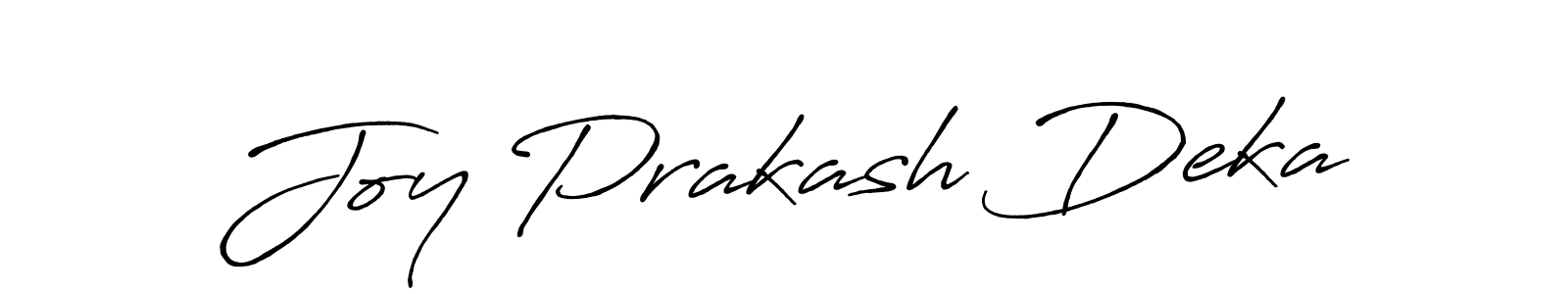 Similarly Antro_Vectra_Bolder is the best handwritten signature design. Signature creator online .You can use it as an online autograph creator for name Joy Prakash Deka. Joy Prakash Deka signature style 7 images and pictures png