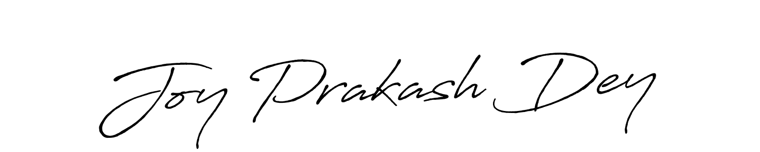 Joy Prakash Dey stylish signature style. Best Handwritten Sign (Antro_Vectra_Bolder) for my name. Handwritten Signature Collection Ideas for my name Joy Prakash Dey. Joy Prakash Dey signature style 7 images and pictures png