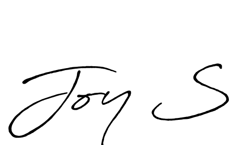 Make a beautiful signature design for name Joy S. Use this online signature maker to create a handwritten signature for free. Joy S signature style 7 images and pictures png