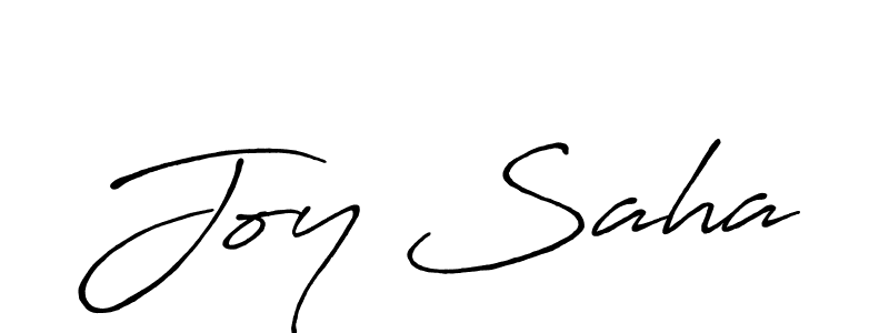 Make a beautiful signature design for name Joy Saha. With this signature (Antro_Vectra_Bolder) style, you can create a handwritten signature for free. Joy Saha signature style 7 images and pictures png