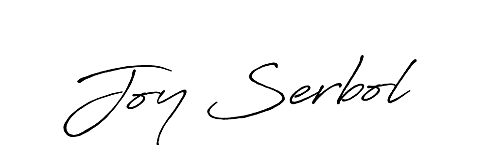 Make a beautiful signature design for name Joy Serbol. With this signature (Antro_Vectra_Bolder) style, you can create a handwritten signature for free. Joy Serbol signature style 7 images and pictures png