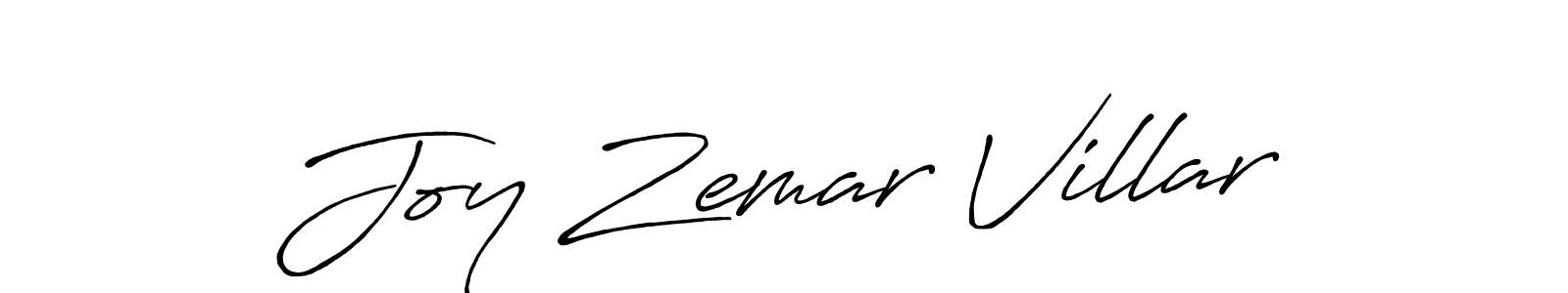 Design your own signature with our free online signature maker. With this signature software, you can create a handwritten (Antro_Vectra_Bolder) signature for name Joy Zemar Villar. Joy Zemar Villar signature style 7 images and pictures png