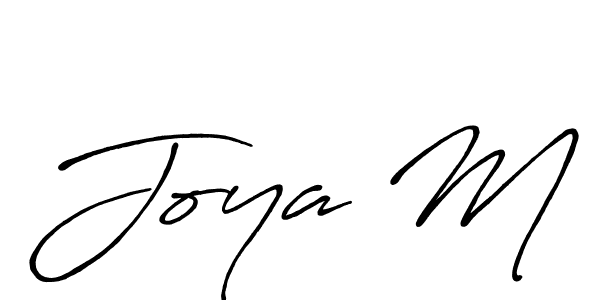 Also You can easily find your signature by using the search form. We will create Joya M name handwritten signature images for you free of cost using Antro_Vectra_Bolder sign style. Joya M signature style 7 images and pictures png