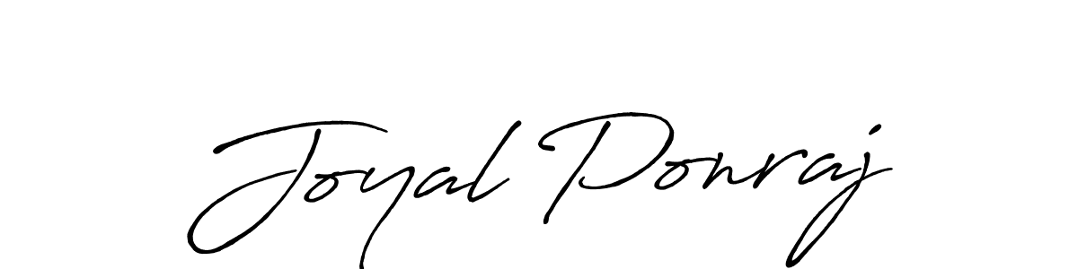 Design your own signature with our free online signature maker. With this signature software, you can create a handwritten (Antro_Vectra_Bolder) signature for name Joyal Ponraj. Joyal Ponraj signature style 7 images and pictures png