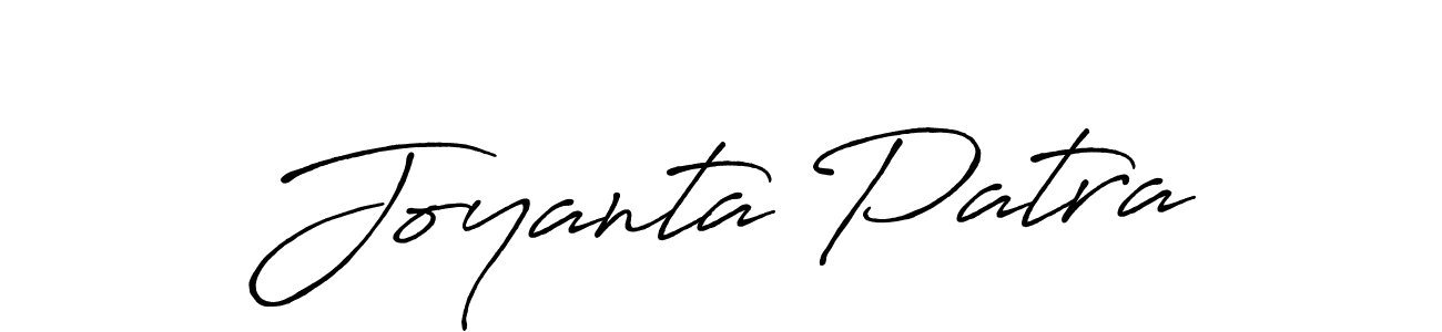 Create a beautiful signature design for name Joyanta Patra. With this signature (Antro_Vectra_Bolder) fonts, you can make a handwritten signature for free. Joyanta Patra signature style 7 images and pictures png